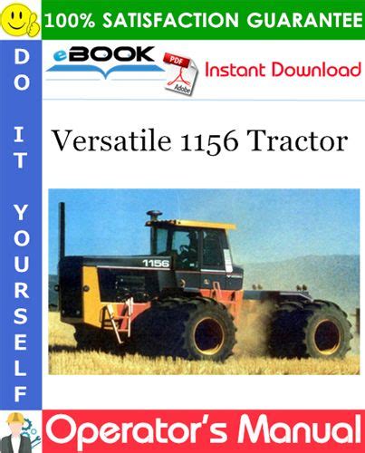 Versatile 1156 Tractor Operator S Manual