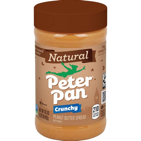 Peter Pan Natural Peanut Butter Crunchy Peanut Butter 16 3 Oz