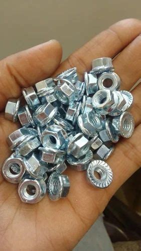 Mild Steel Hex Flange Nut With Zinc Plating At Rs Kg Flange Hex