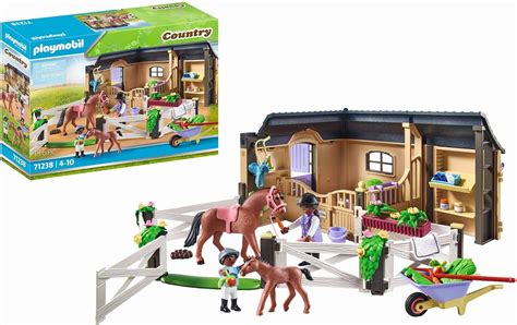 Playmobil Etable Et Carri Re Pour Chevaux Country Avec Deux