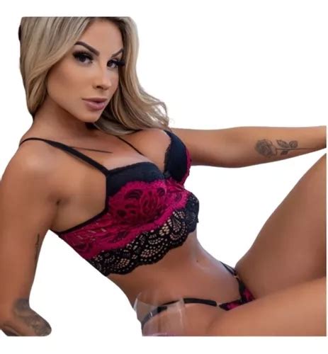 Conjunto Lingerie Sexy Sensual De Luxo Frete Grátis Frete grátis