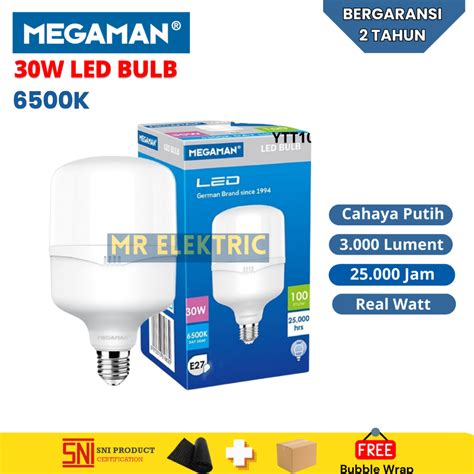 Jual Lampu Led Megaman 20w 30w 40w 50w 60wat Garansi Resmi 2 Tahun