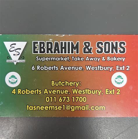 Ebrahim And Sons Meat Hyper Westbury Robert Avenue Niht