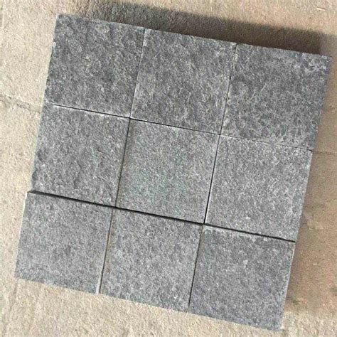 Mongolia Black Basalt Cobble Stone For Outdoor Paving Black Basalt