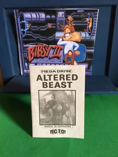 Mega Drive Altered Beast Manual Tectoy Original Mercadolivre