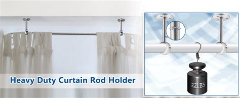 Ceiling Curtain Rod Brackets Heavy Duty Curtain Rods Hooks Stainless