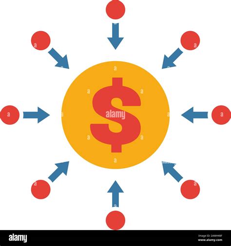 Icône de financement participatif Élément plat simple de la collection