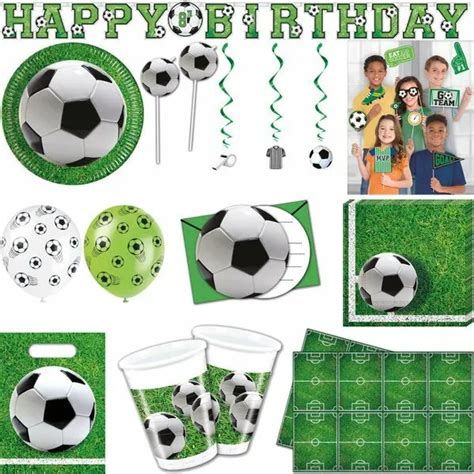 FUSSBALL PARTY DEKO Set Dekoration WM EM 2022 Geburtstag