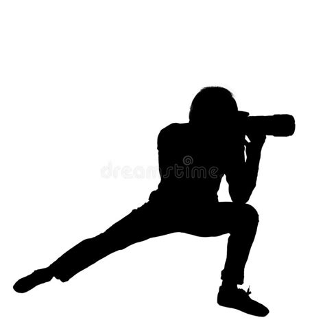 Photographers Silhouette Stock Photo Image Of Paparazzi 30963278