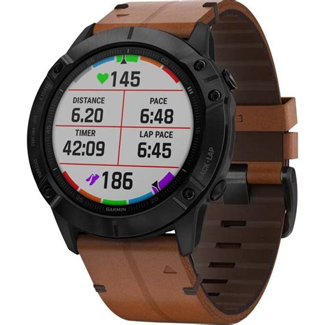 Zegarek Garmin Fenix X Pro Sapphire Czarny Dlc Z Br Zowym Paskiem