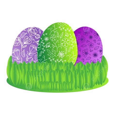 3d Easter Egg Vector Png Images Easter Egg Grass 3d Element Free Png Easter Egg Easter