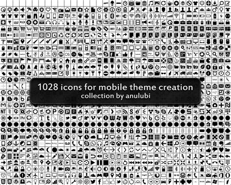 1028 icons (custom shapes for photoshop) by anulubi on DeviantArt