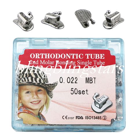 Dental Orthodontic Buccal Tube 1st 2nd Molar Single Bondable Roth MBT