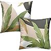 Amazon Kwlegh Green Leaves Spring Summer Throw Pillow Covers