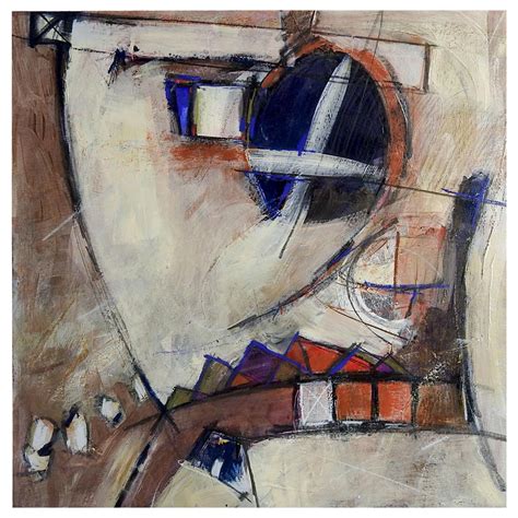 Mid Century Michael Russo Nude Before Mirror Abstract Mixed Media Painting At 1stDibs