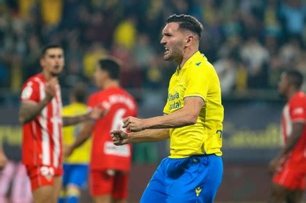 Cadizs Forward Lucas Perez Celebrates After Editorial Stock Photo