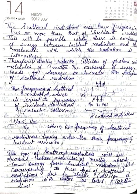 Solution Raman Spectroscopy Handwritten Notes Studypool