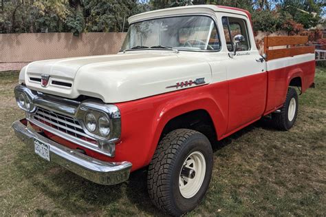 24 Years Owned 1960 Ford F 100 Custom Cab 4x4 4 Speed For Sale On Bat Auctions Closed On