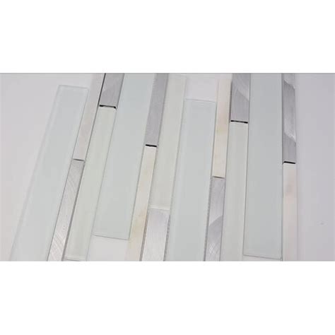 Supreme Tile Initial Sequence Natural Stone Linear Mosaic Wall Tile