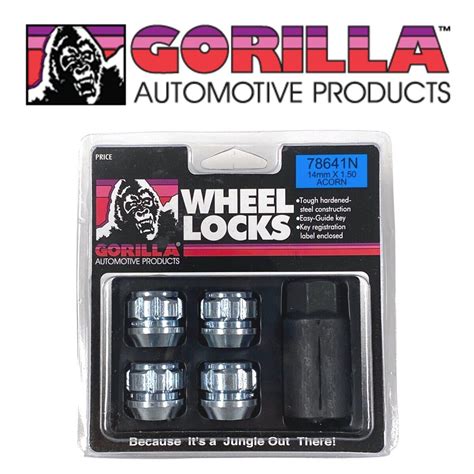 Gorilla Open End Wheel Locks Chrome Mm X Thread Bulge Acorn X