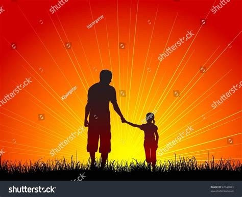 Father Daughter Stock Vector Royalty Free 22049023 Shutterstock