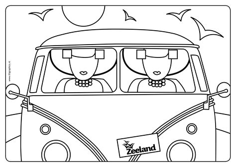 Zeichnung Malvorlage Vw Bulli Malen - Fahrzeug Malvorlage Kostenlos