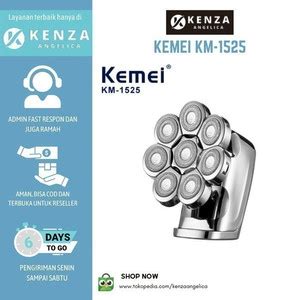 Jual KEMEI KM 1525 4D Electric Shaver Powerful Speed 8 Head Double