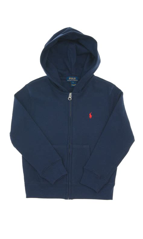 Granatowa Bluza Z Kapturem Polo Ralph Lauren Celebrity Club