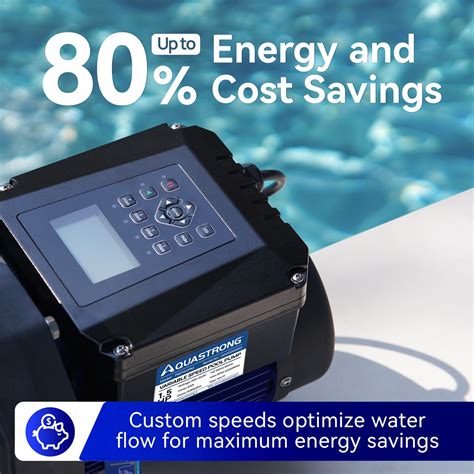 AQUASTRONG 1 5 HP Variable Speed Pool Pump For In Above Ground Pool