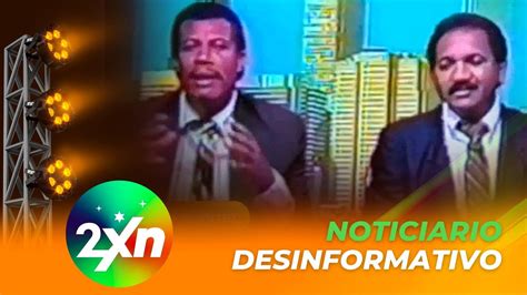 Felix Peña y Rafael Alduey en noticiario desinformativo 2 NIGHT X LA