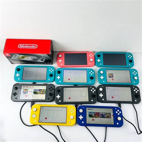 【傷や汚れあり】★32【通電確認済／10台セット！】nintendo Switch Lite 本体 スイッチ ライト ピンク ターコイズ