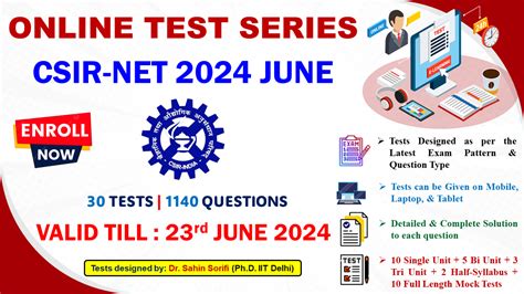 Csir Net 2024 June Test Series Physical Sciences