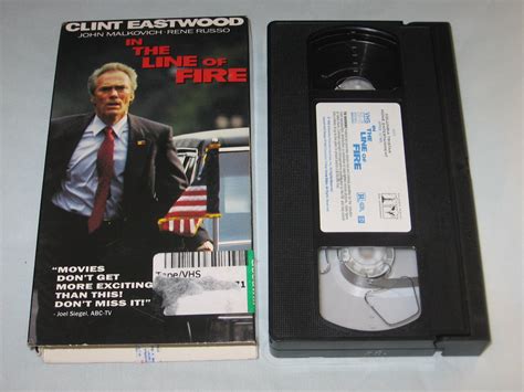 In The Line Of Fire Vhs Clint Eastwood John Malkovich Dylan