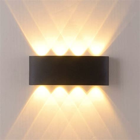Led Indendørs Væglampe 8w Varm Hvid Led Væglampe Op Ned Design 3000k