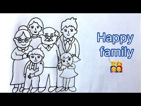 Pin on family drawing/family drawings easy/how to draw