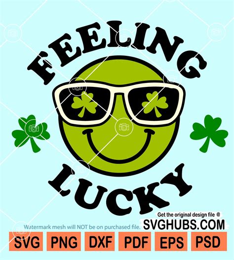 Feeling Lucky St Patrick Svg St Patricks Day Svg St Patty Svg Shamrock Svg