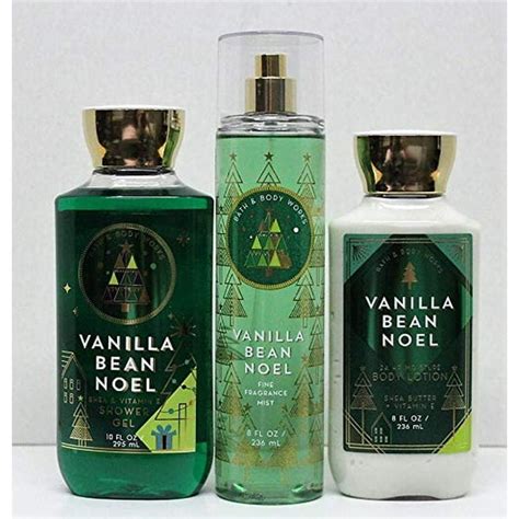 Bath and Body Works Vanilla Bean Noel Shower Gel, Body Lotion, Fine ...