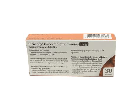 Bisacodyl Sanias Tablet Msr Mg St Sanias Efarma Apotheek En