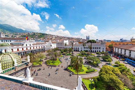 Plaza Grande View in Quito | Architecture Stock Photos ~ Creative Market