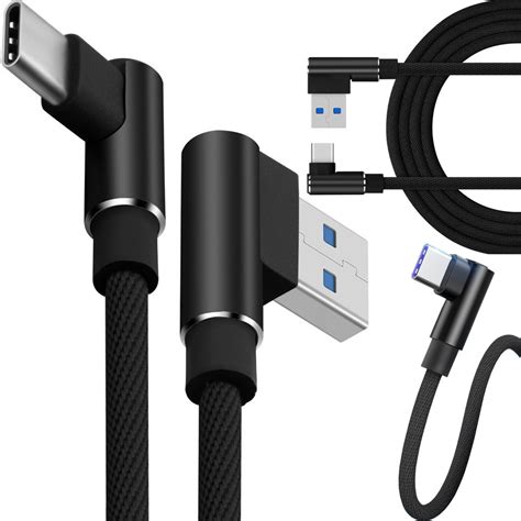 Kabel przewód usb usb c typ c kątowy do ładowania qc do telefonu 1m