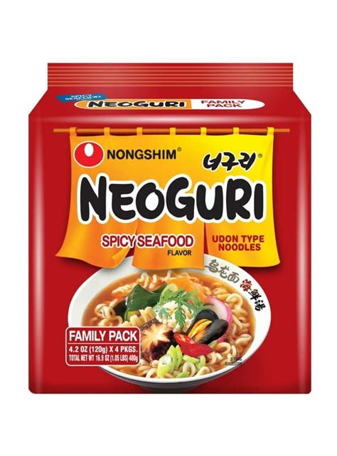 Pack Of Nongshim Neoguri Spicy Seafood Ramyun Ramen Noodle Soup Pack