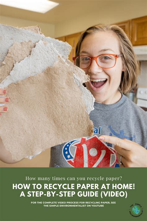 Recycling Paper At Home A How To Video Guide Recycled Paper Recycling Paper