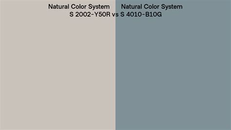 Natural Color System S 2002 Y50r Vs S 4010 B10g Side By Side Comparison