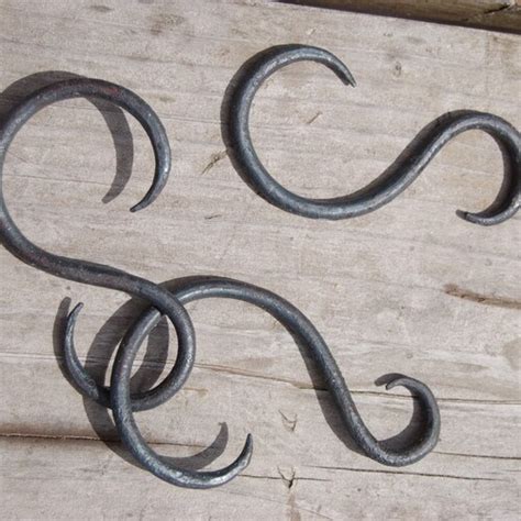 Forged Iron S Hooks And Extenders Etsy