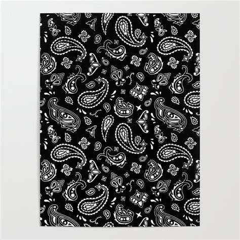 Premium Vector Black Paisley Bandana Pattern Artofit