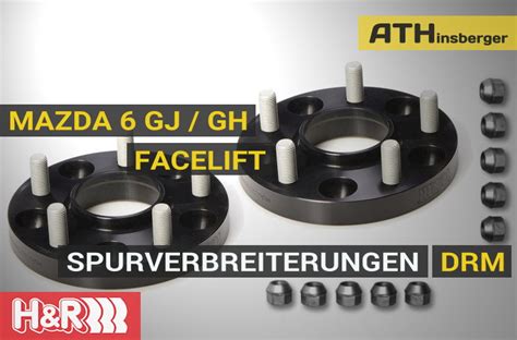 schwarze Spurverbreiterungen Mazda 6 GJ GH H R TÜV