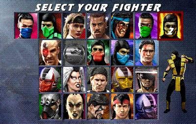 character select screen concept giant bomb
