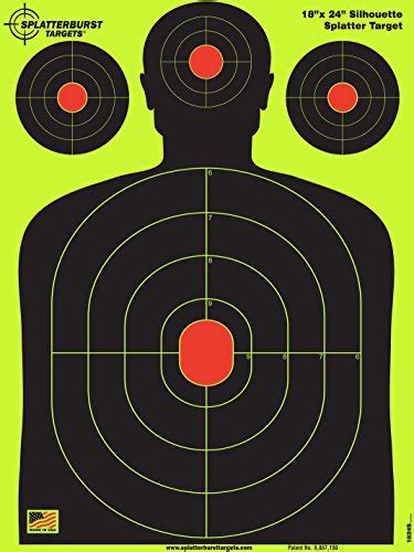 Splatterburst Targets 18 X 24 Inch Silhouette Splatter Target