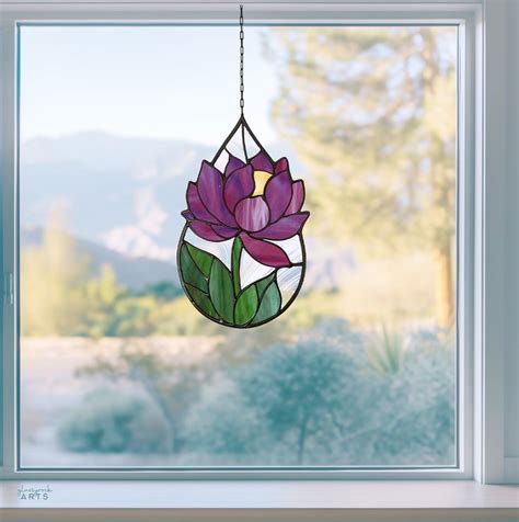 Peony Stained Glass Raindrop Pattern Glassyrock Arts In 2024 Stained Glass Flowers Fused