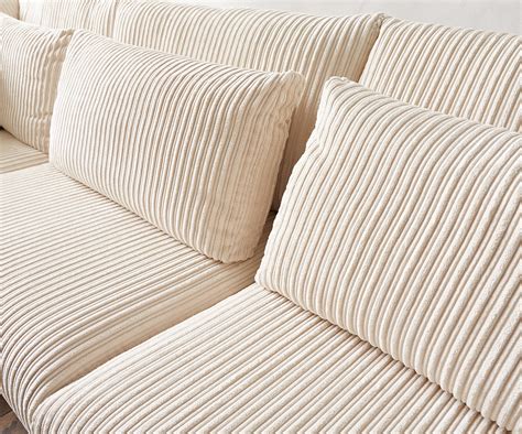 Hoekbank Isla Cord Beige X Cm Longchair Links